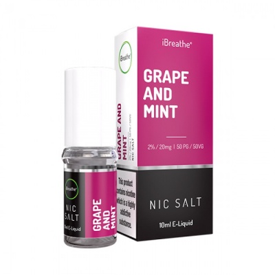GRAPE & MINT iBreathe Nic Salt E-Liquid | 20mg - 10ml